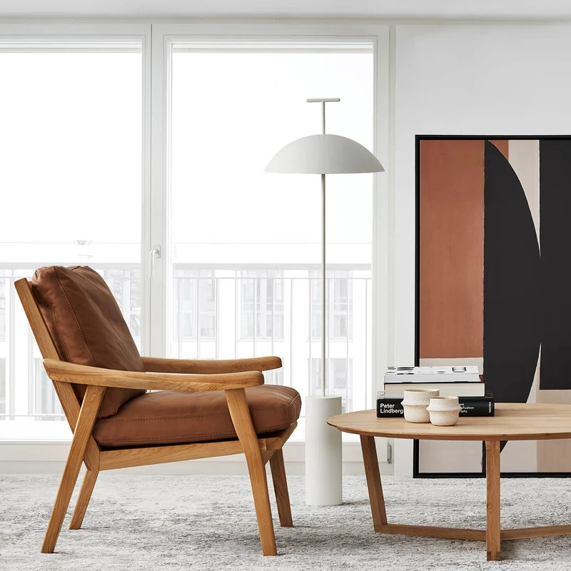 Podium - Natural Oak Armchair – Furninova