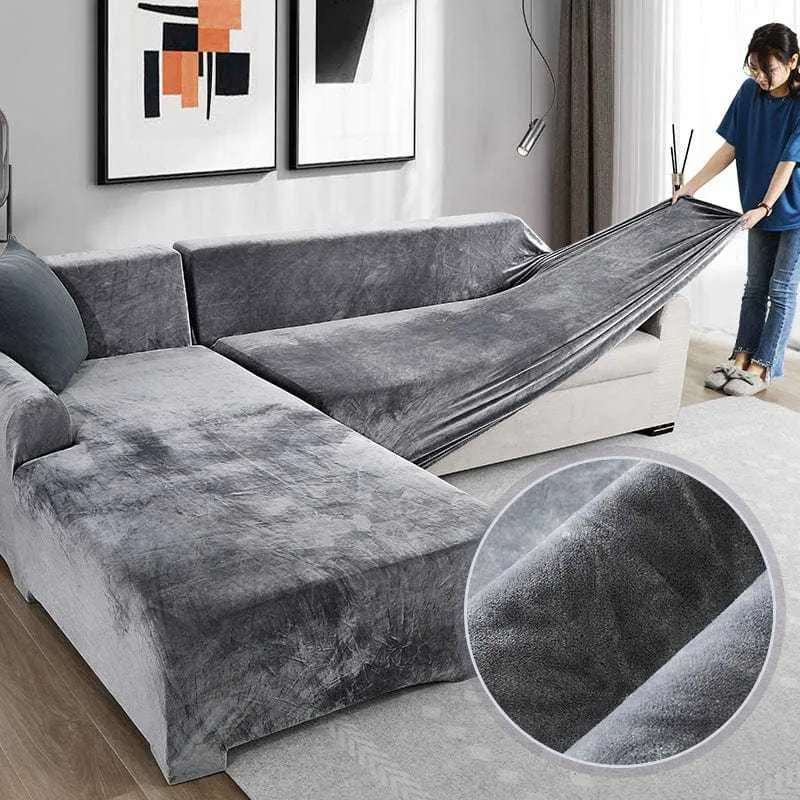 Housse canapé angle ELASTICKA, couverture pour canapé
