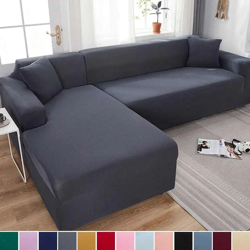 Housse canapé angle MAKARON, protection intégrale