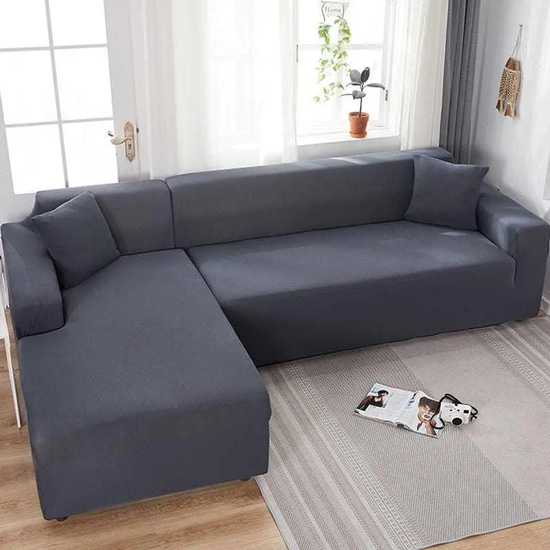 Housse canapé angle MAKARON, protection intégrale
