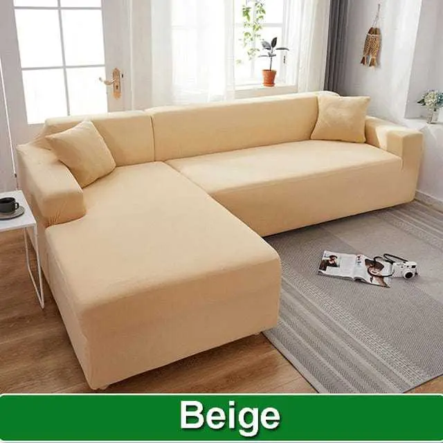 Housse canapé angle MAKARON, protection intégrale