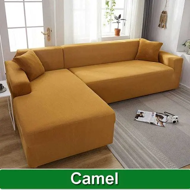 Housse canapé angle MAKARON, protection intégrale