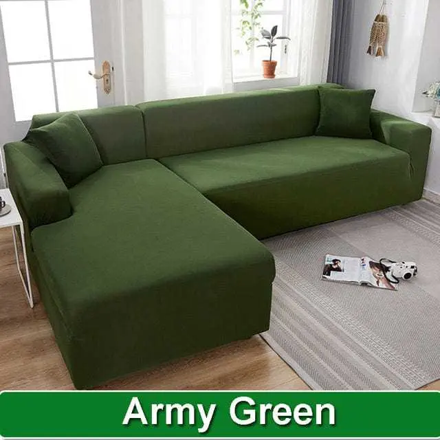 Housse canapé angle MAKARON, protection intégrale