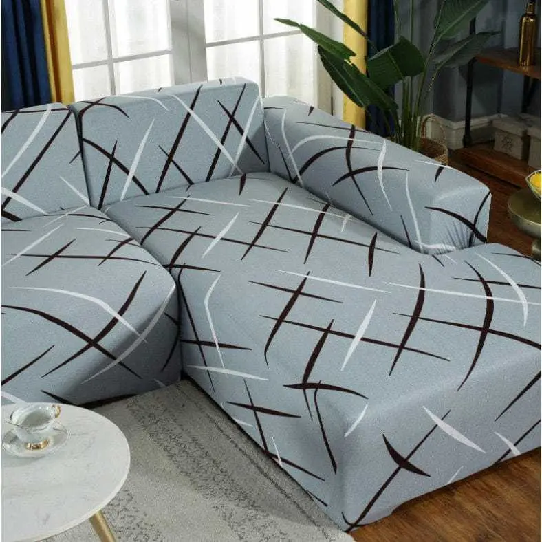 Housse canapé d'angle DISCARDO, protection contre griffes de chat et tâches