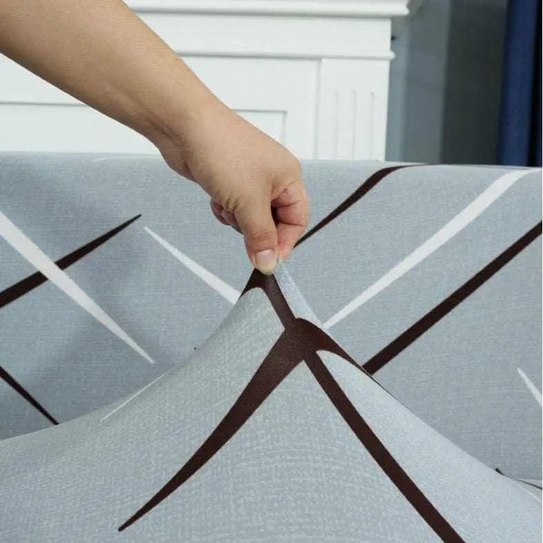 Housse canapé d'angle DISCARDO, protection contre griffes de chat et tâches