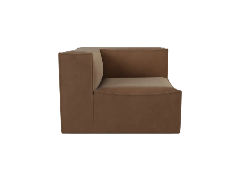Catena Sofa Connect Corner L200 - Rich Velvet - Soft Brown