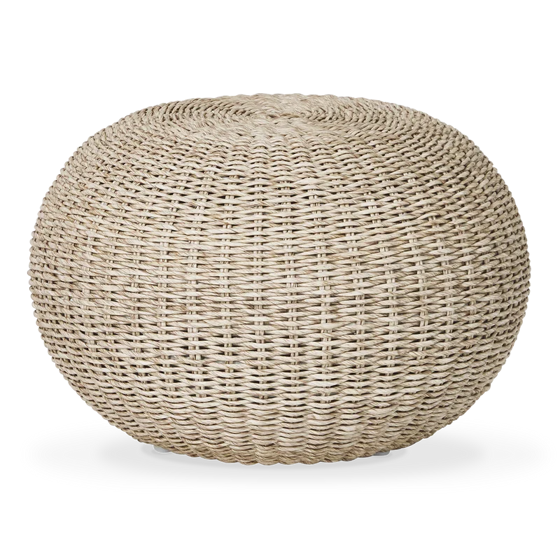 Phoenix - Round Wicker Pouf by Four Hands
