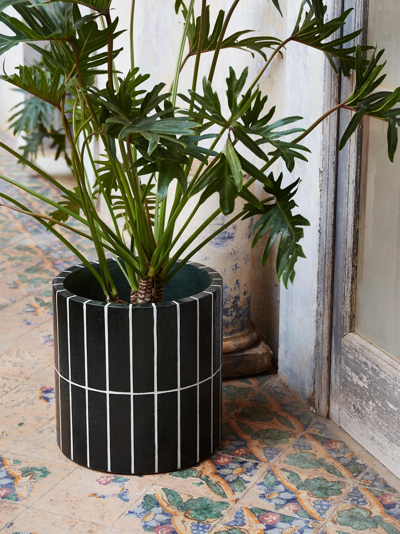 Pillar Plant Pot - Dark Green