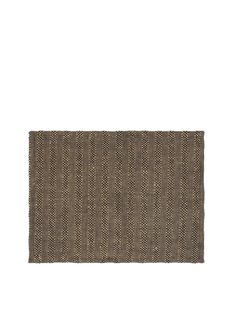 Gather Placemats - Set of 4 - Black/Natural