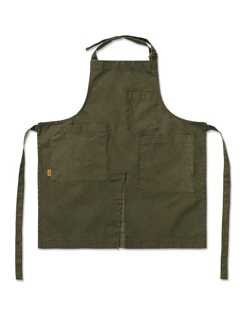 Bark Garden Apron - Olive