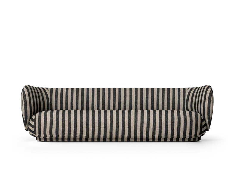 Rico Sofa 4-seater - Louisiana - Sand/Black