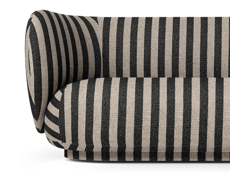 Rico Sofa 4-seater - Louisiana - Sand/Black