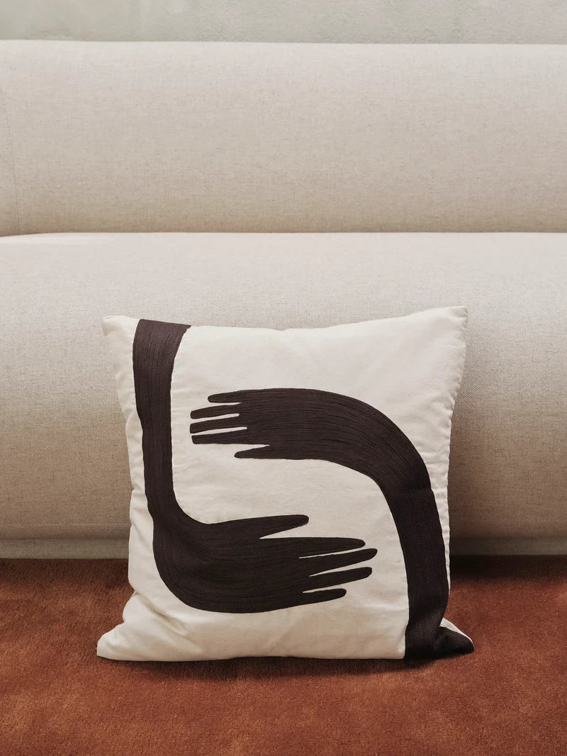 Pose Cushion - Coffee/Undyed