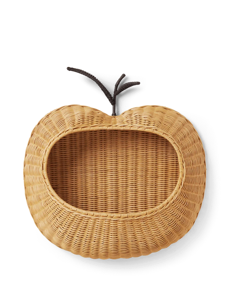 Apple Braided Wall Pocket - Natural