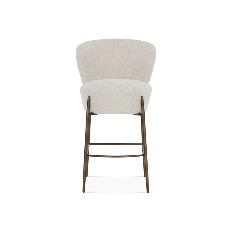 Orbit - Bouclé Fabric Upholstered Stool