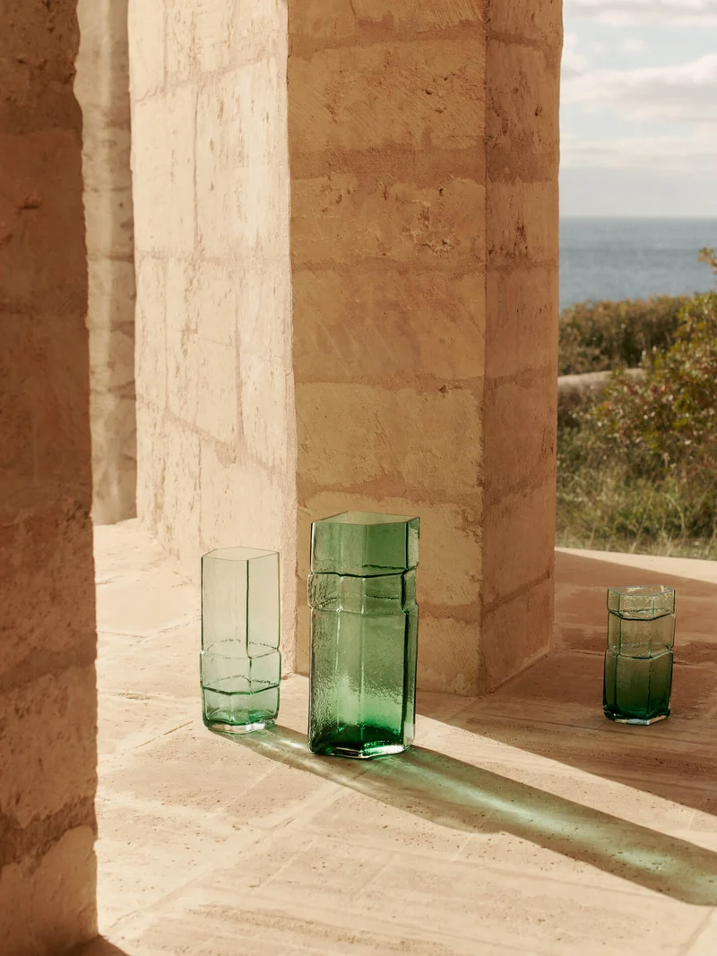 Muro Vase - Medium - Recycled Green