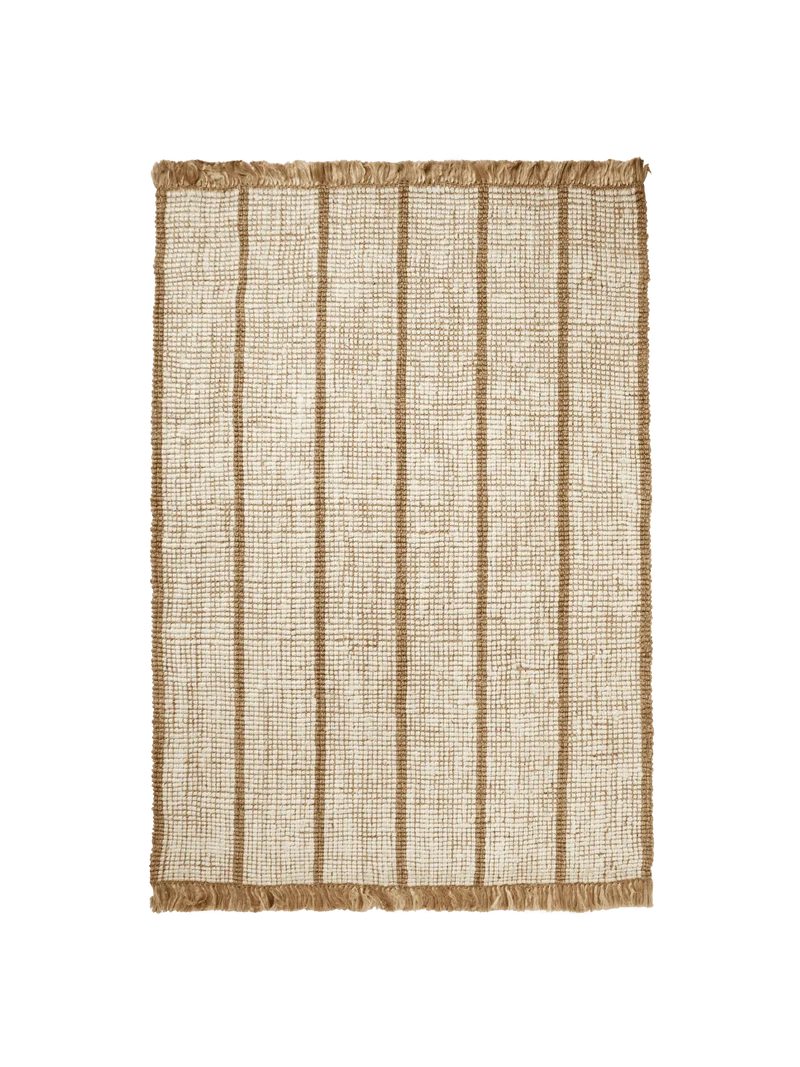Athens Stripes Rug - Natural/Off-White