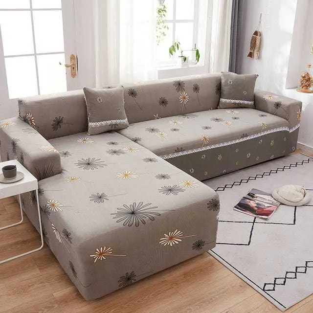 Housse canapé d'angle SOFAHOUSE, couverture entière pour canapé