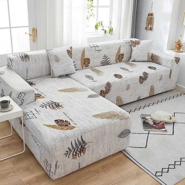 Housse canapé d'angle SOFAHOUSE, couverture entière pour canapé