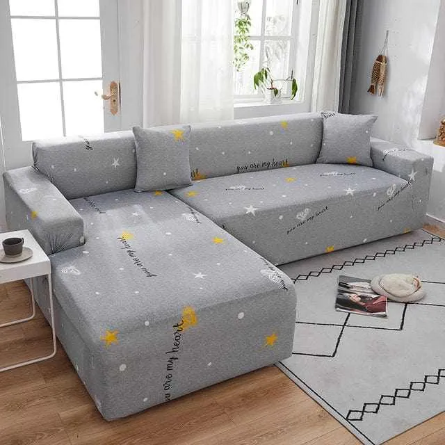 Housse canapé d'angle SOFAHOUSE, couverture entière pour canapé