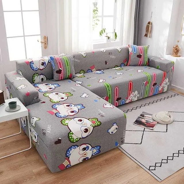 Housse canapé d'angle SOFAHOUSE, couverture entière pour canapé