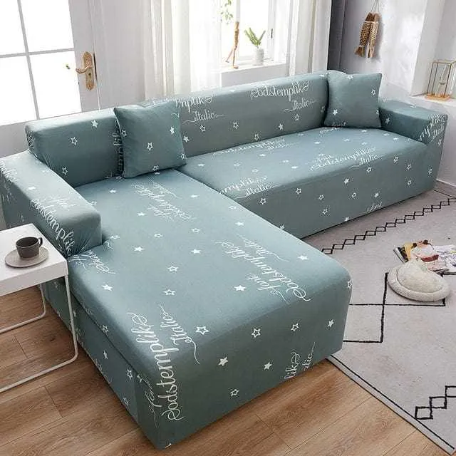 Housse canapé d'angle SOFAHOUSE, couverture entière pour canapé