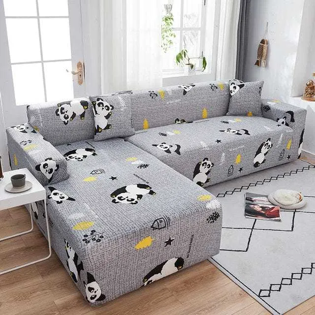 Housse canapé d'angle SOFAHOUSE, couverture entière pour canapé