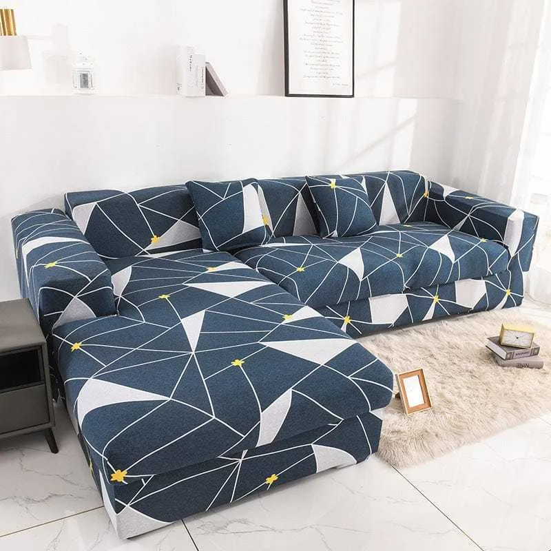 Housse canapé d'angle STARTGEO, protection pour mobilier en L