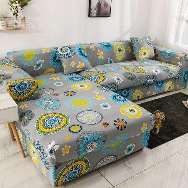 Housse canapé d'angle STARTGEO, protection pour mobilier en L