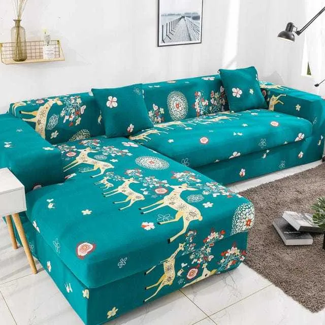 Housse canapé d'angle STARTGEO, protection pour mobilier en L
