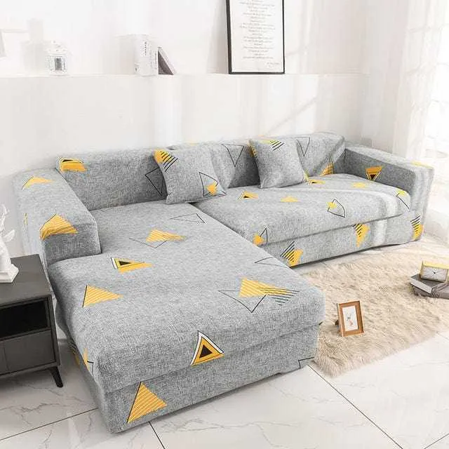 Housse canapé d'angle STARTGEO, protection pour mobilier en L