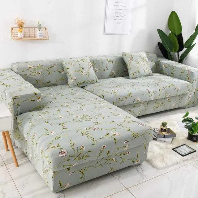 Housse canapé d'angle STARTGEO, protection pour mobilier en L