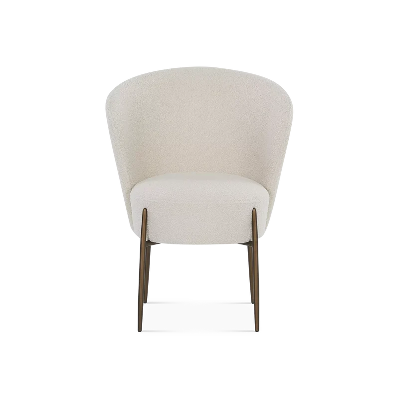 Orbit - Bouclé Fabric Upholstered Dining Chair