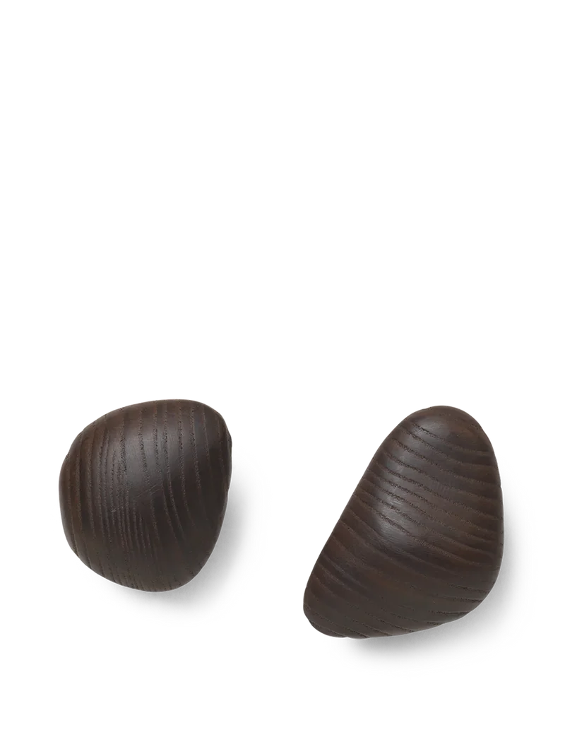 Cairn Hooks - Set of 2 - Dark Brown