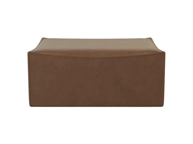 Catena Pouf Rectangular S501 - Rich Velvet - Soft Brown