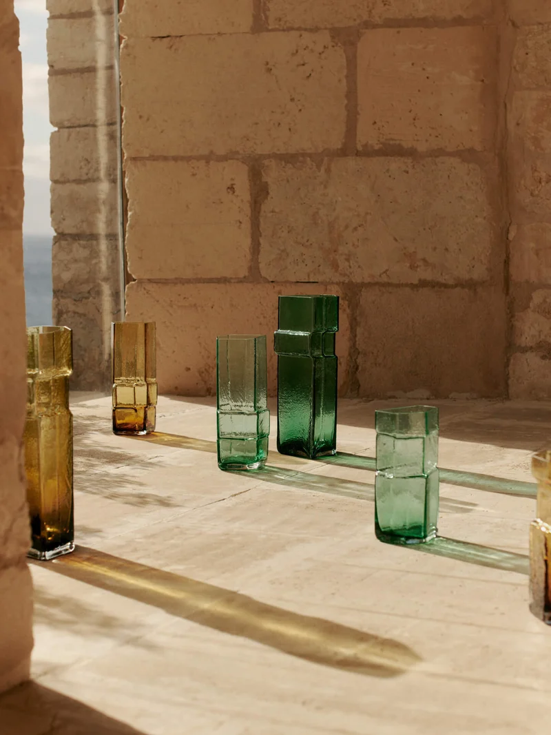 Muro Vase - Large - Recycled Green