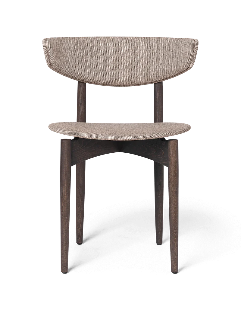 Herman Dining Chair - Upholstered - Main Line Flax - Dark Stained Beech/Coffee