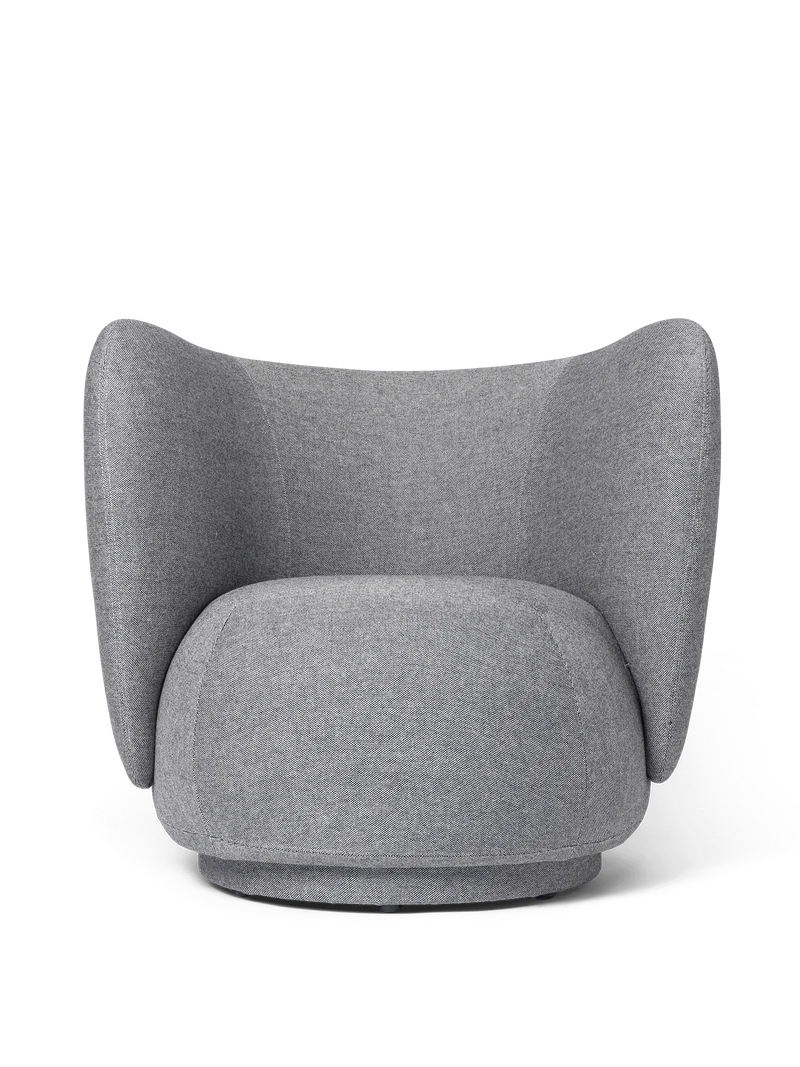 Rico Lounge Chair - Main Line Flax - Navy Melange