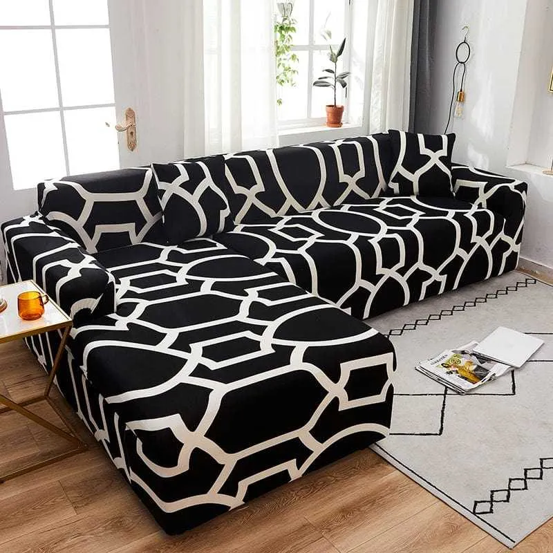 Housse canapé d'angle NEOONA, couverture intégrale pour mobilier