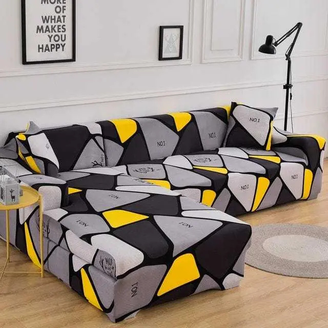 Housse canapé d'angle NEOONA, couverture intégrale pour mobilier