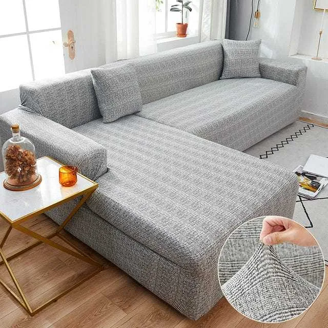 Housse canapé d'angle NEOONA, couverture intégrale pour mobilier