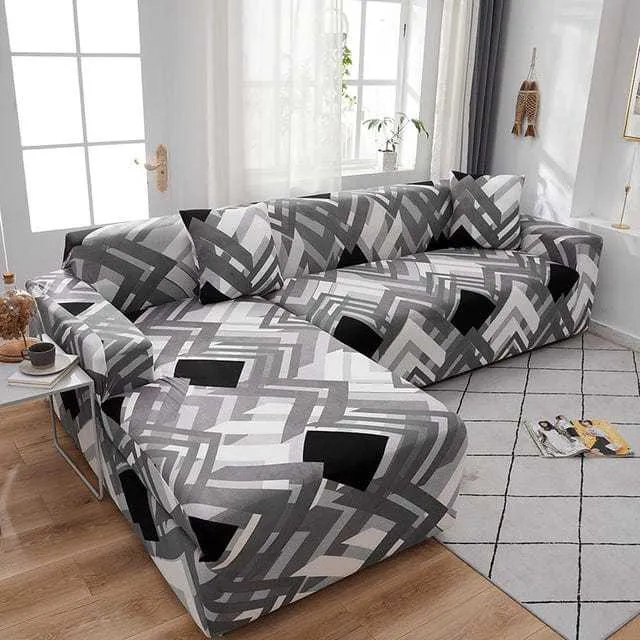 Housse canapé d'angle NEOONA, couverture intégrale pour mobilier