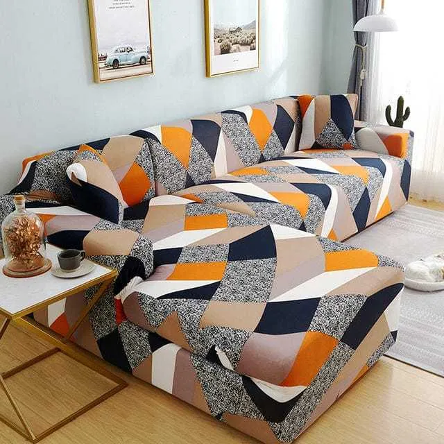 Housse canapé d'angle NEOONA, couverture intégrale pour mobilier