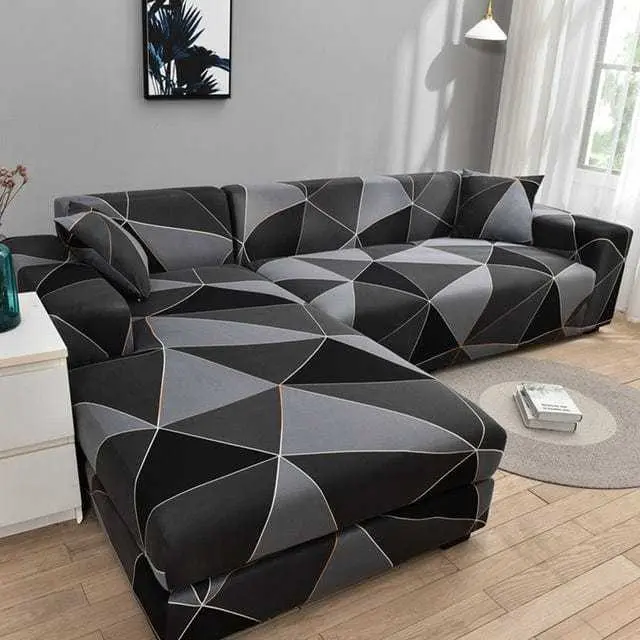 Housse canapé d'angle NEOONA, couverture intégrale pour mobilier