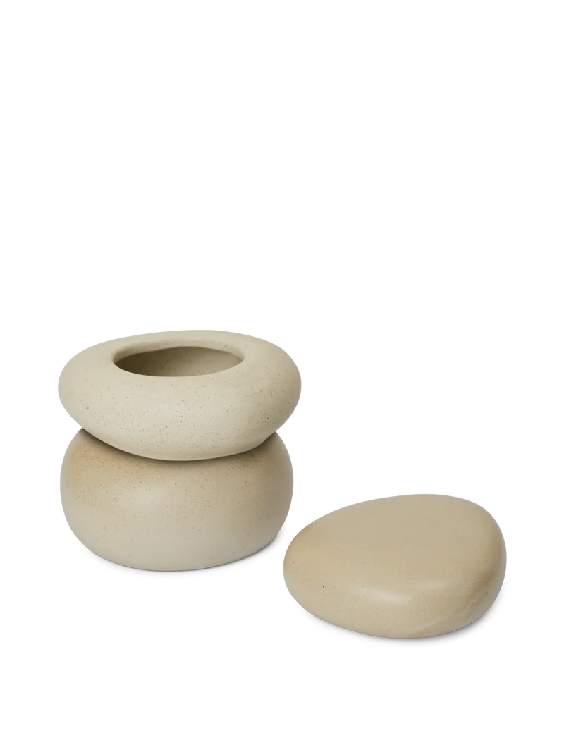 Pebble Box - Large - Sand/Cream