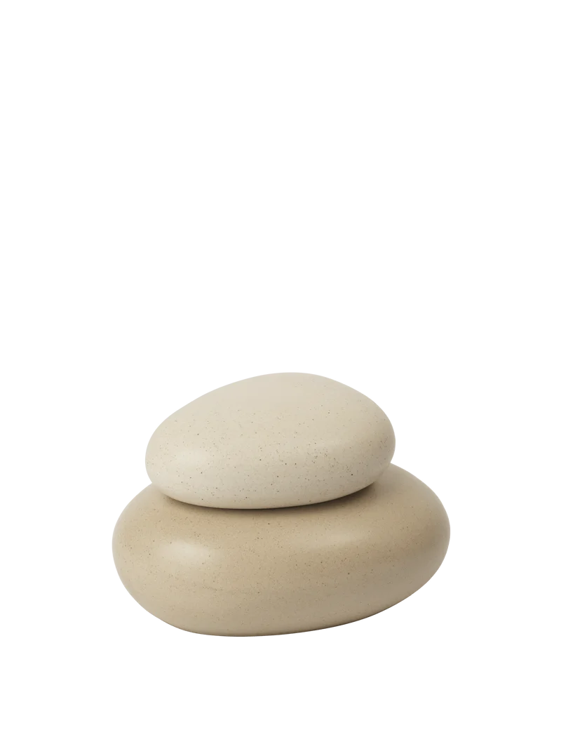 Pebble Box - Medium - Sand/Cream