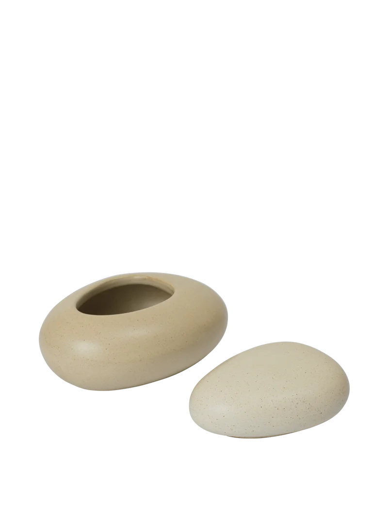 Pebble Box - Medium - Sand/Cream