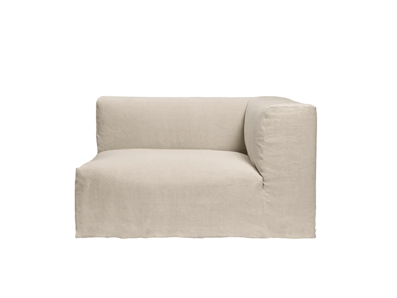 Catena Sofa Armrest Right L401 - Loose Drape - Natural