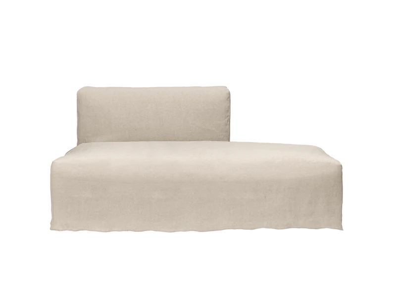 Catena Sofa Open End Right S301 - Loose Drape - Natural