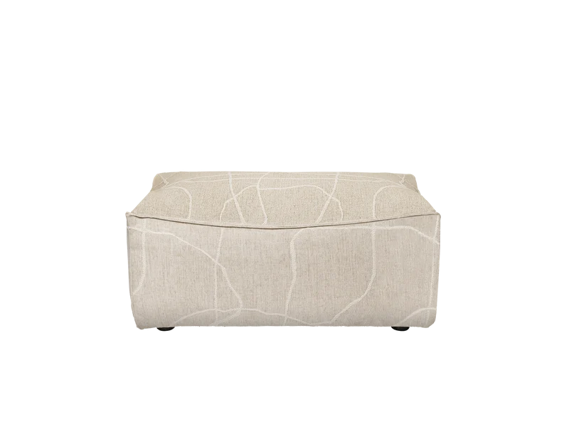 Catena Pouf Rectangular L501 - Can Lis - Sand/Off-White